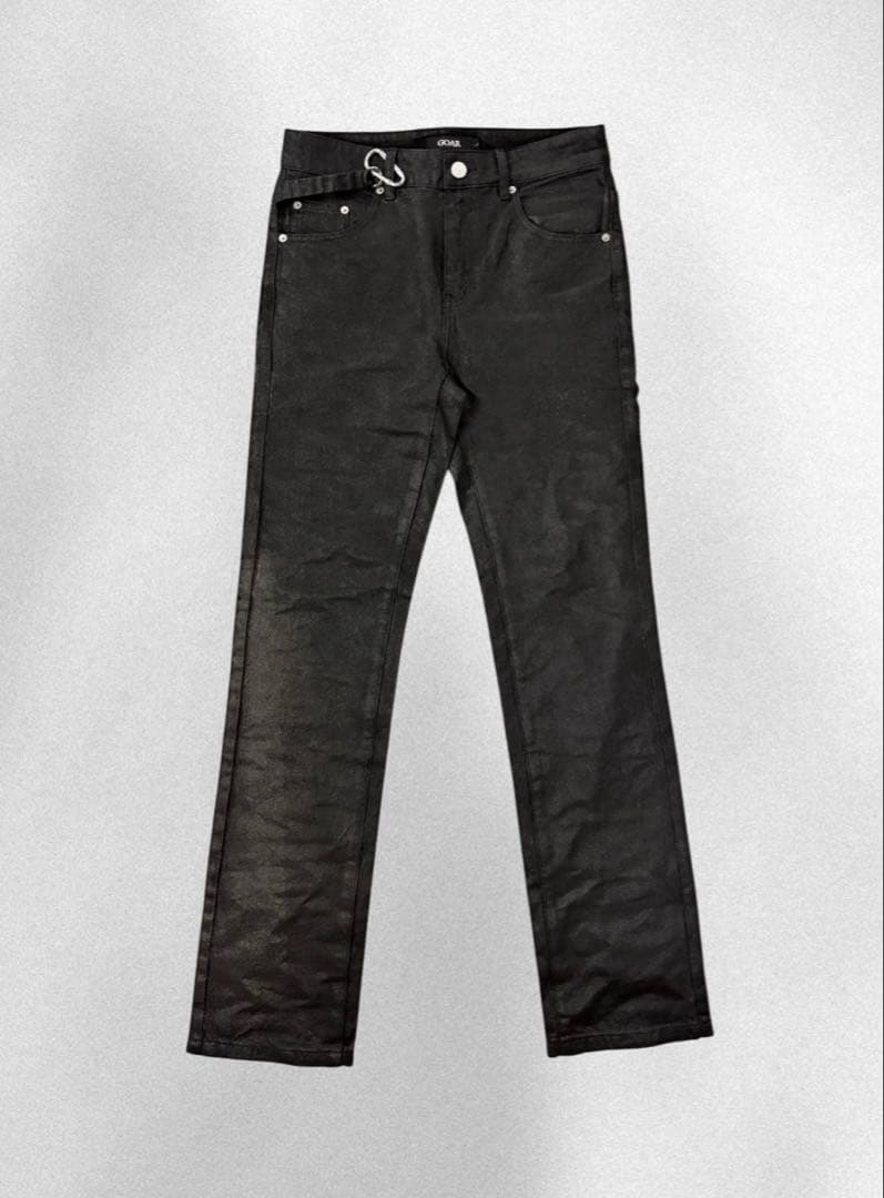 パンツ goar.archive STRAPPED STRAIGHT OILPANTS