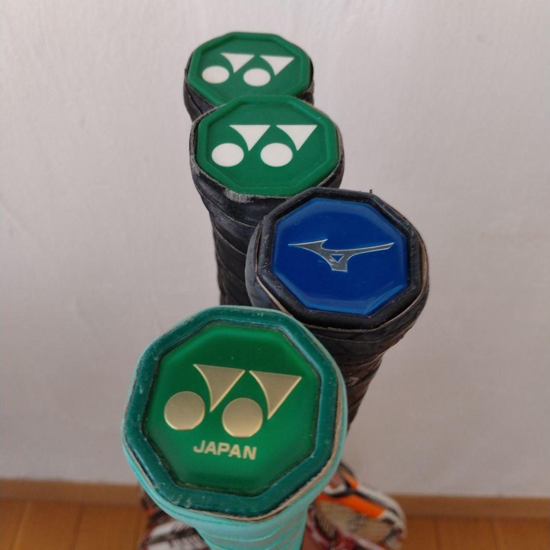 ソフトテニス ヨネックス ミズノ ラケット4本 ラケットケース4つ