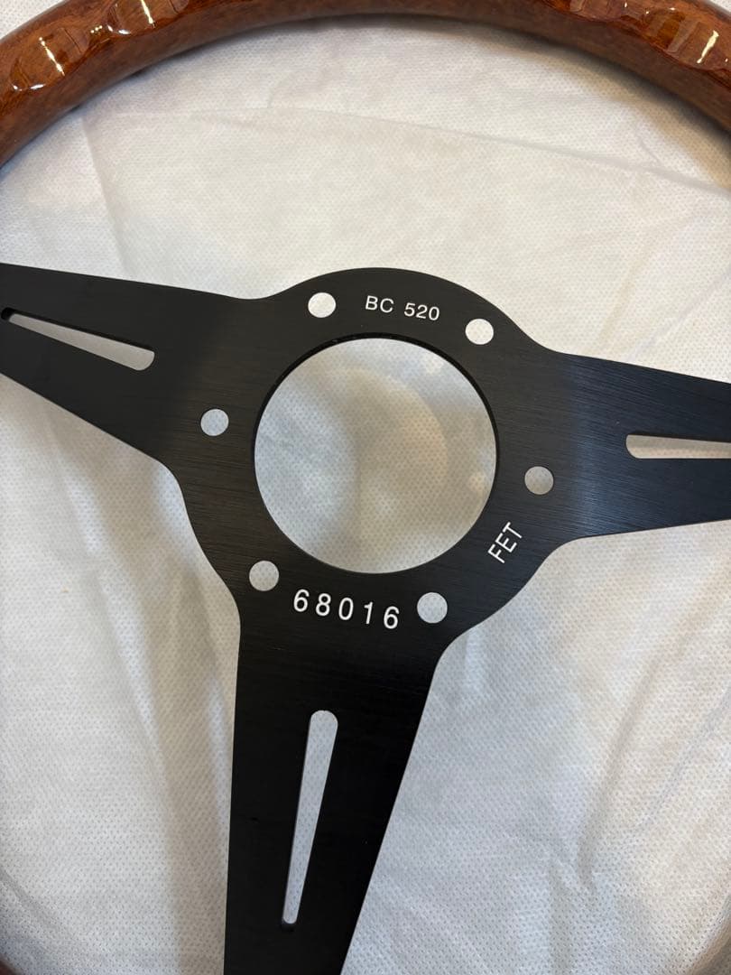 ウッドステアリング 360mm ブラック 新品未使用