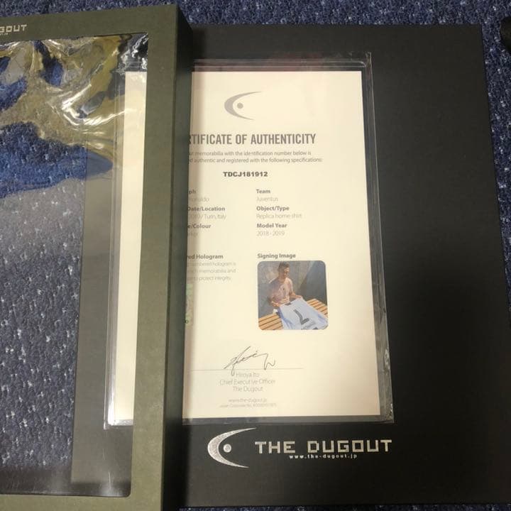 ダグアウト製 C.ロナウド　直筆サイン入り ユベントス マンチェスター