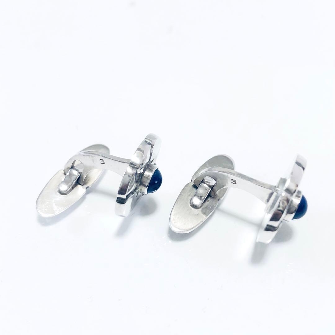   ラピスラズリ フラワー カフス 3 N2411026