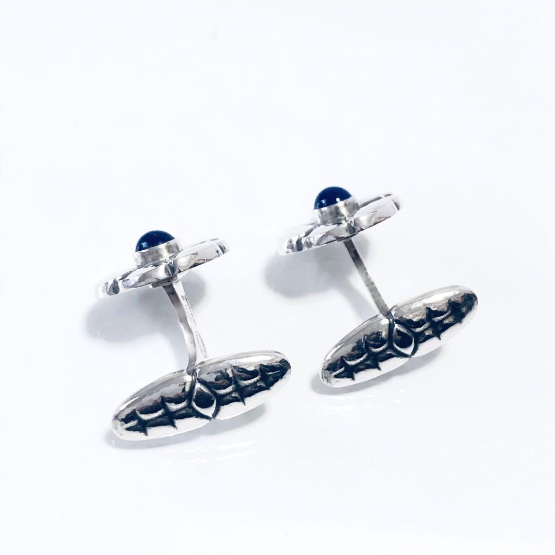   ラピスラズリ フラワー カフス 3 N2411026