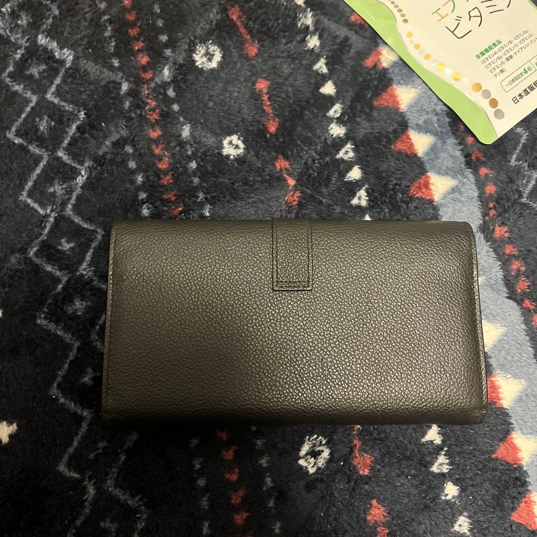 SAINT LAURENT ブラックレザー長財布