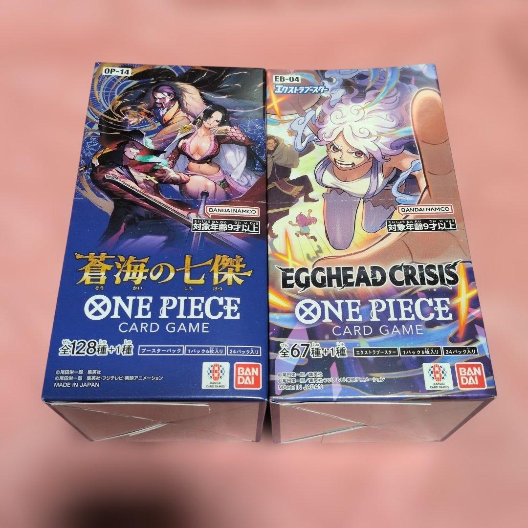 ワンピカード　蒼海の七傑　エッグヘッドクライシス 各1BOXテープ付き新品未開封