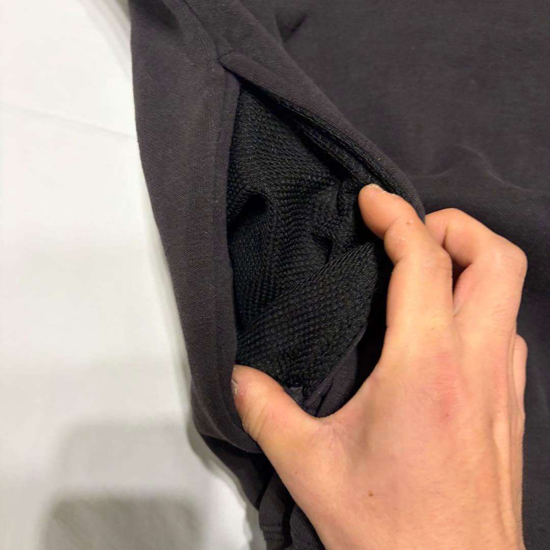 90s Carhartt スウェット　ブラック　裏地サーマル　J154