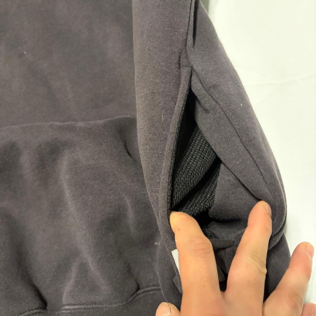 90s Carhartt スウェット　ブラック　裏地サーマル　J154