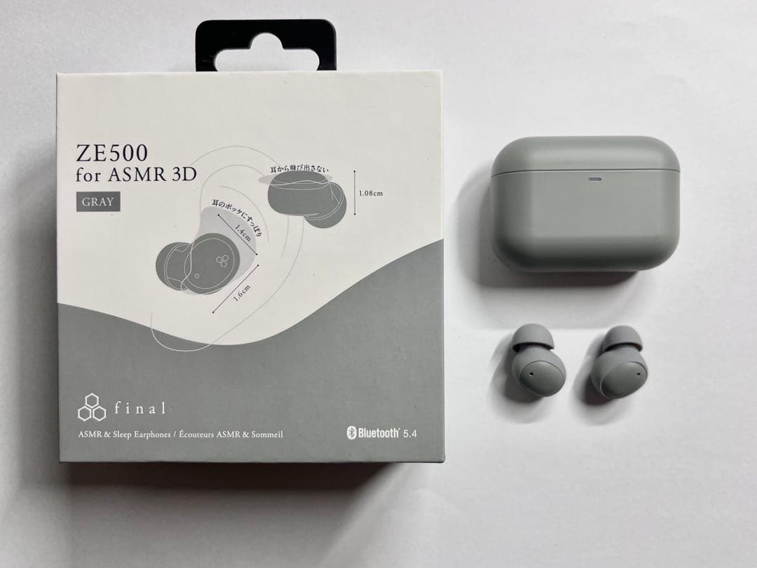 final ZE500 for ASMR 3D ワイヤレスイヤホン グレー