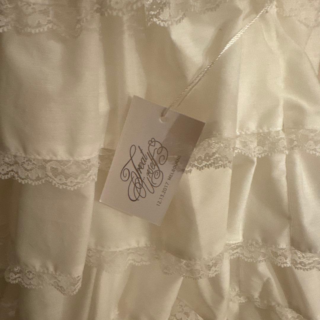 treat ürself angel wings long dress