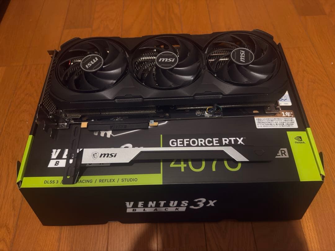 MSI VENTUS 3X 4070 Ti SUPER 本体　「中古動作品」