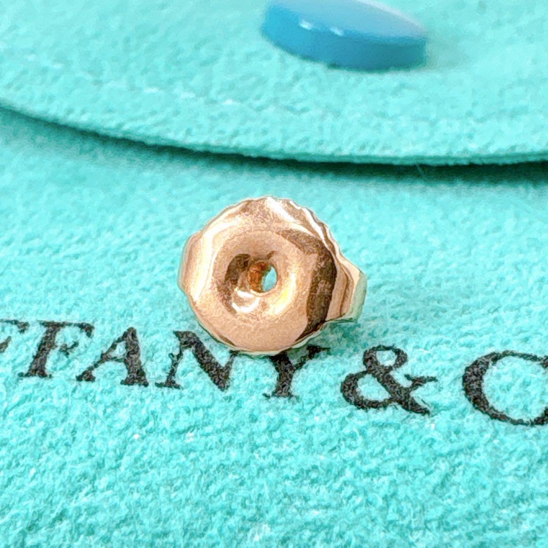 極美品 ティファニー ビーン 片耳 0.97g ピンクゴールド ピアス k18