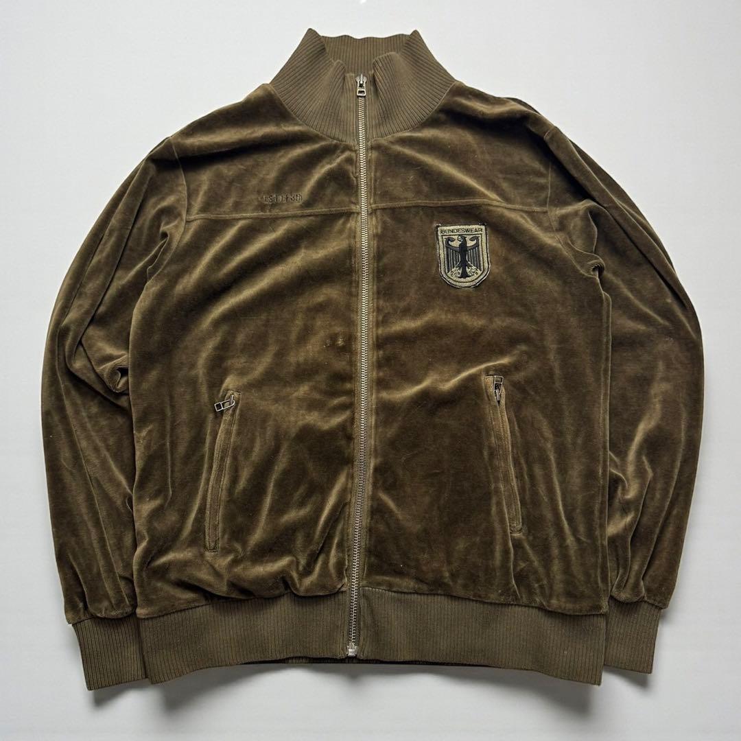 90s　BUNDESWEAR　ベロア　トラックジャケット　ミリタリー　L