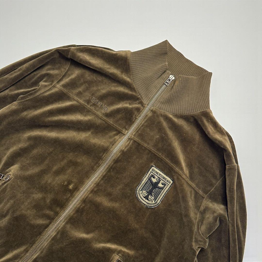 90s　BUNDESWEAR　ベロア　トラックジャケット　ミリタリー　L