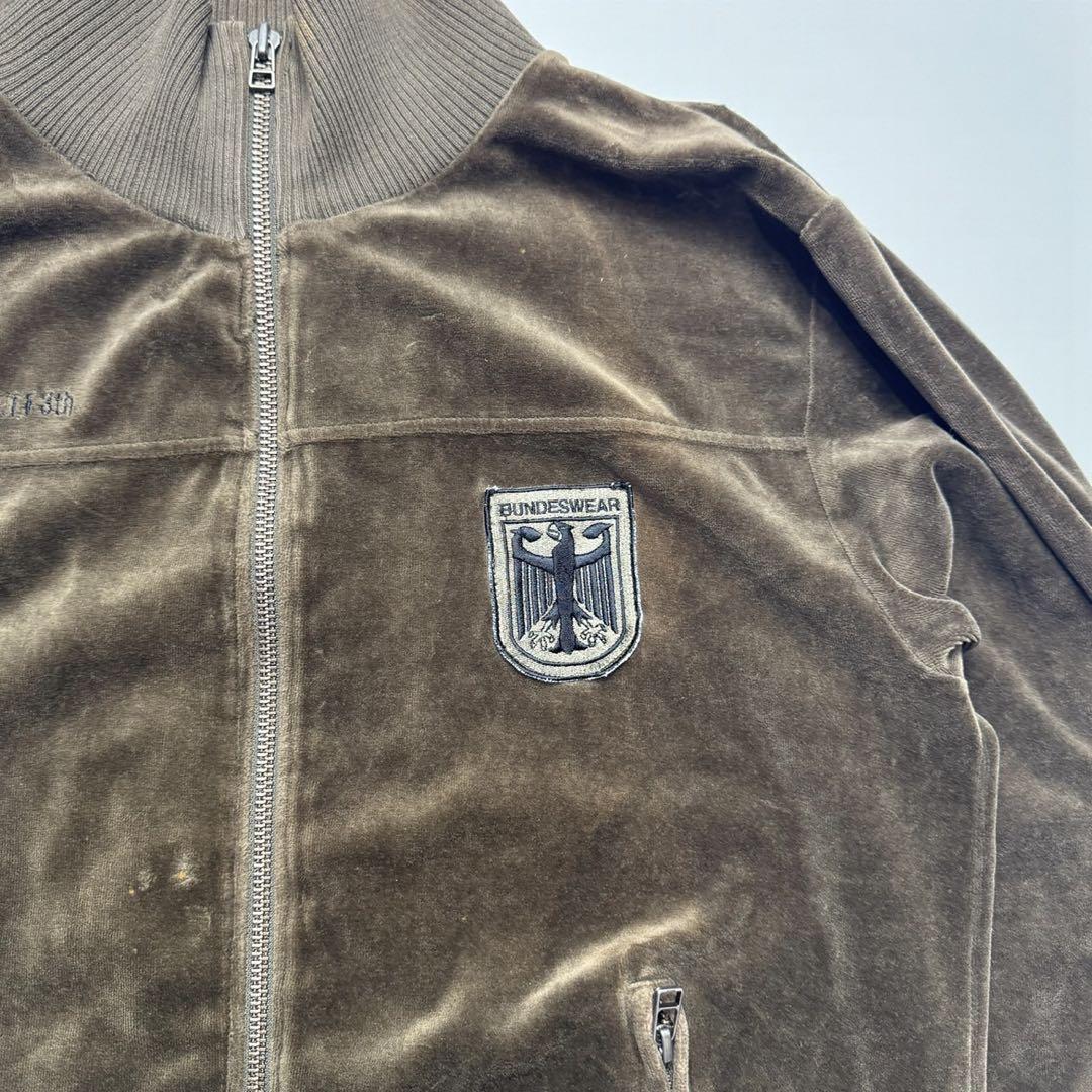 90s　BUNDESWEAR　ベロア　トラックジャケット　ミリタリー　L