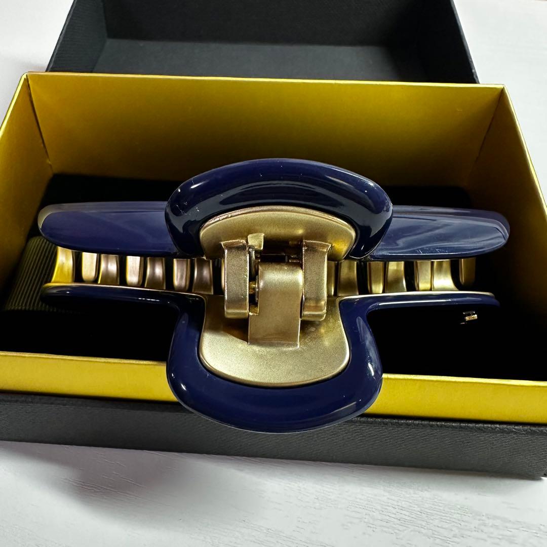 ネイビー アレクサンドルドゥパリ　ヴァンドーム　L ヘアクリップ