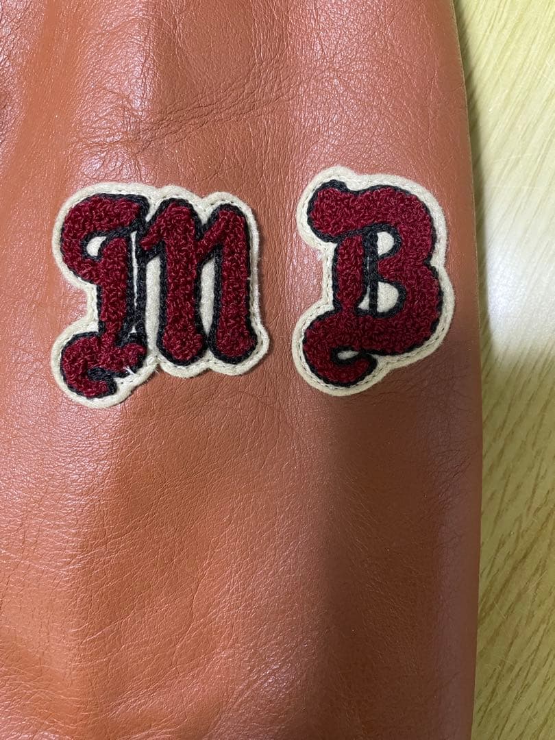 MEN'S BIGI スタジャン ネイビー/ブラウン ビンテージ80s〜90s