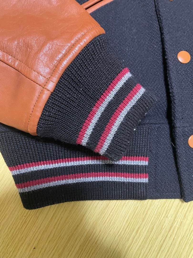 MEN'S BIGI スタジャン ネイビー/ブラウン ビンテージ80s〜90s