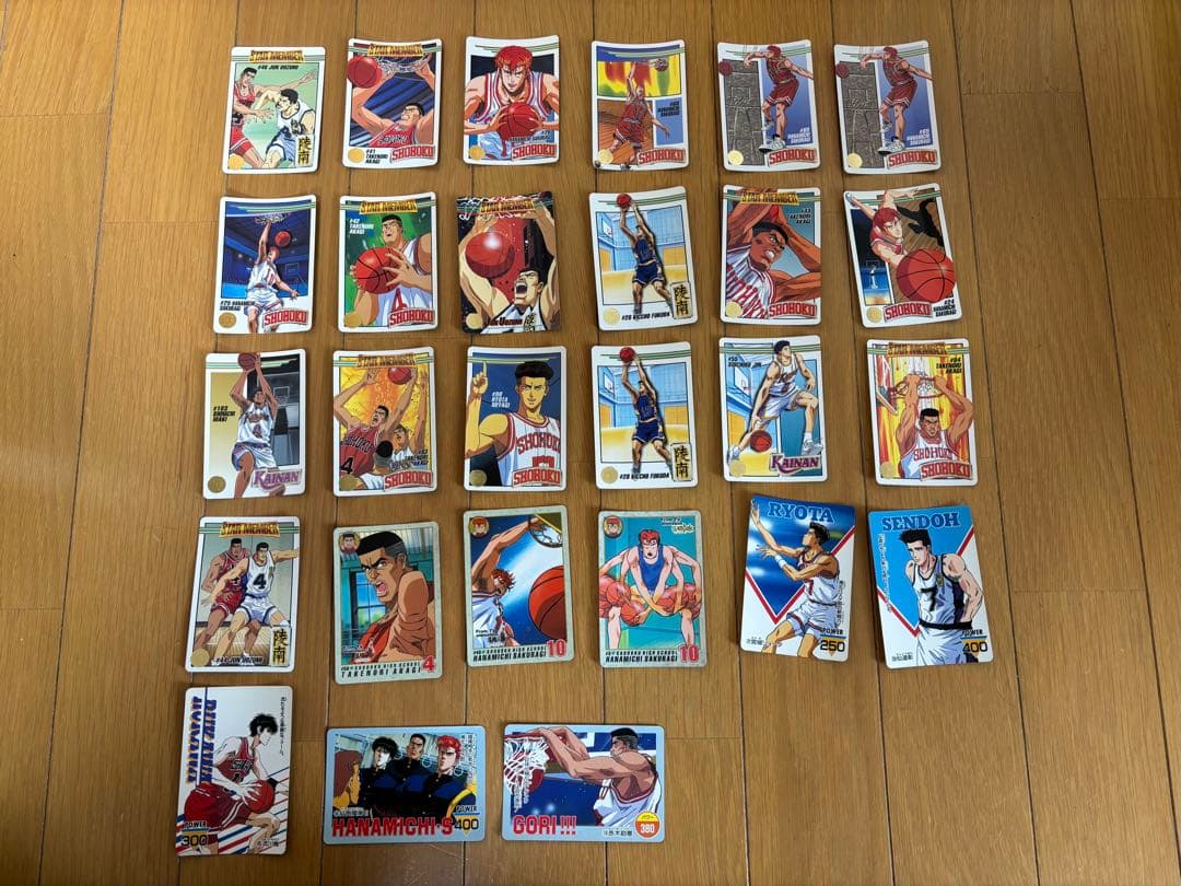 【当時物・78枚セット】スラムダンク カードダス キラ 19枚・ノーマル59枚