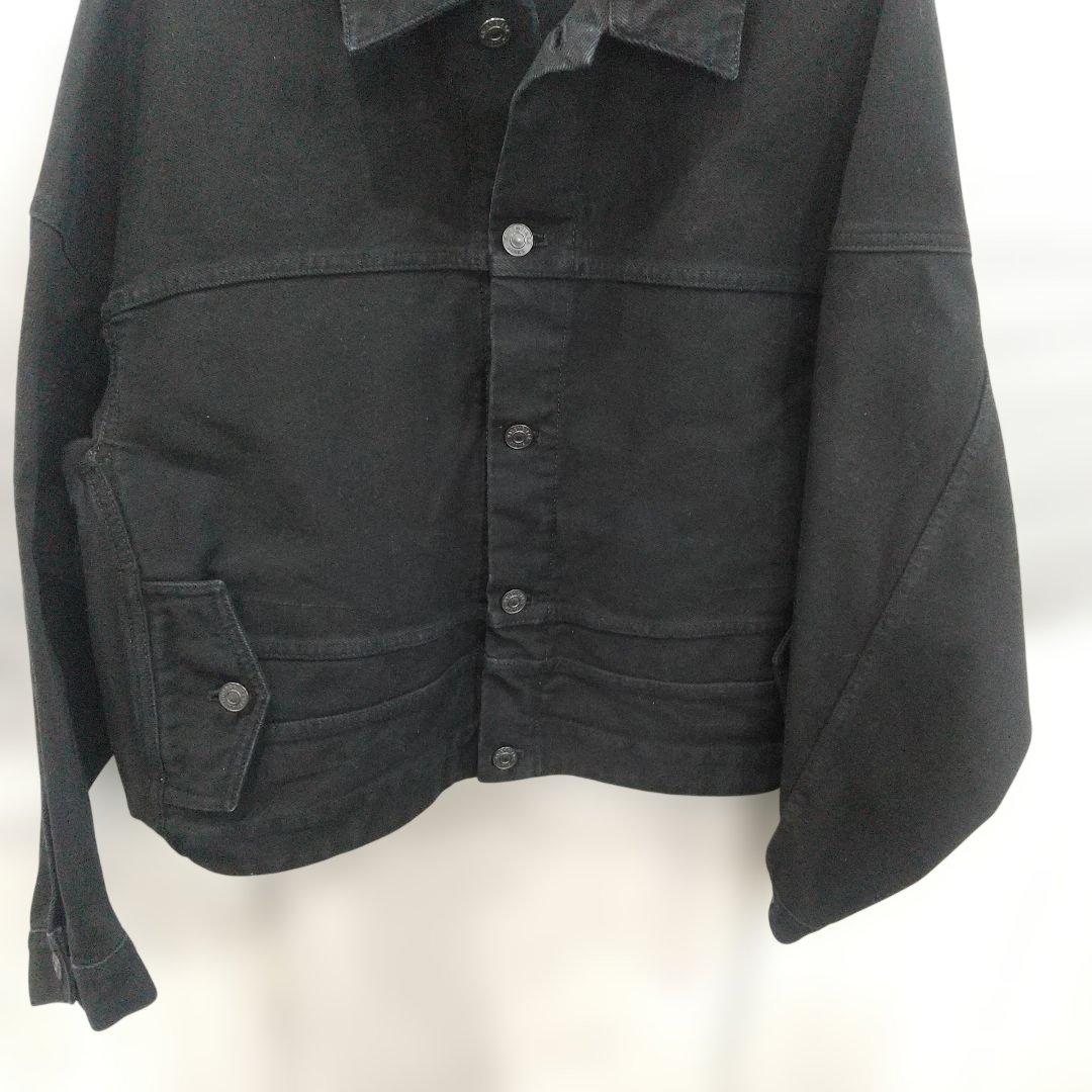 バレンシアガ アップサイドダウン デニムジャケット ブラック 34