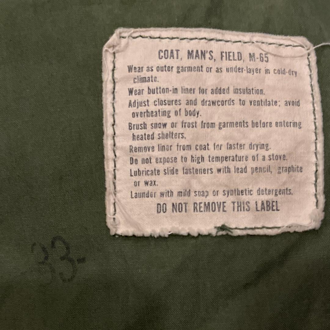 【美品】60s 米軍実物 m65 JKT M-SHORT アルミジップ