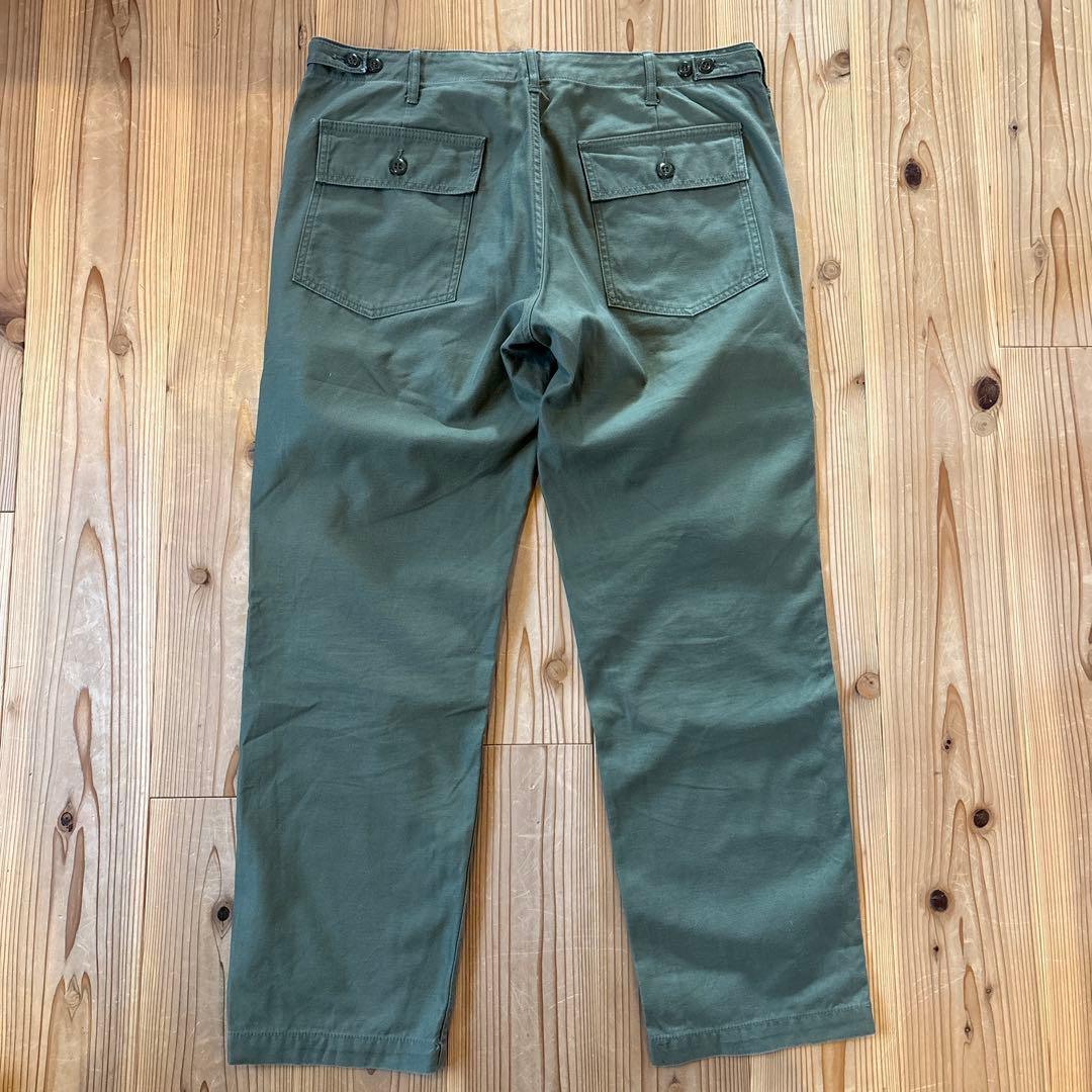 【美品】FOB FACTORY ベイカーパンツ F0431 オリーブ 4