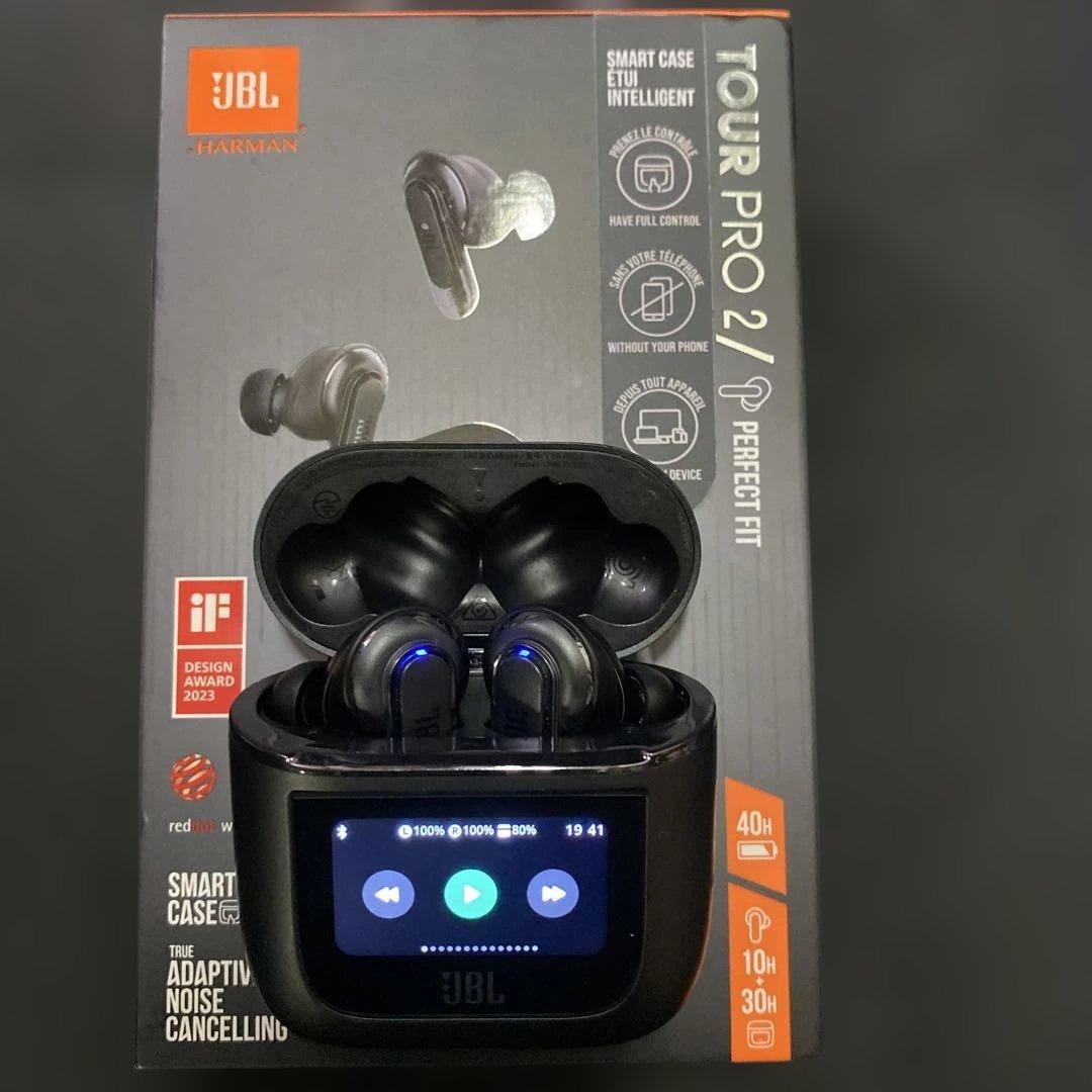 JBL tour pro2 ワイヤレスイヤホン ブラック 充電ケース付き