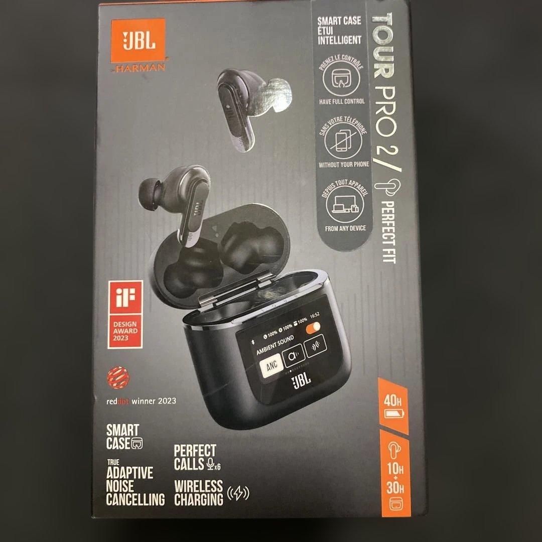 JBL tour pro2 ワイヤレスイヤホン ブラック 充電ケース付き