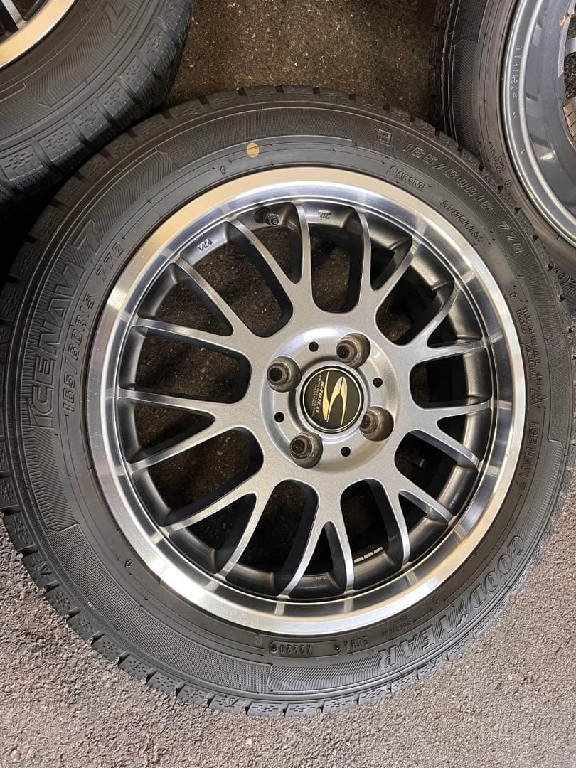 スタッドレスアルミ（S-HOLD）4本セット！165/60R15 アイスナビ7