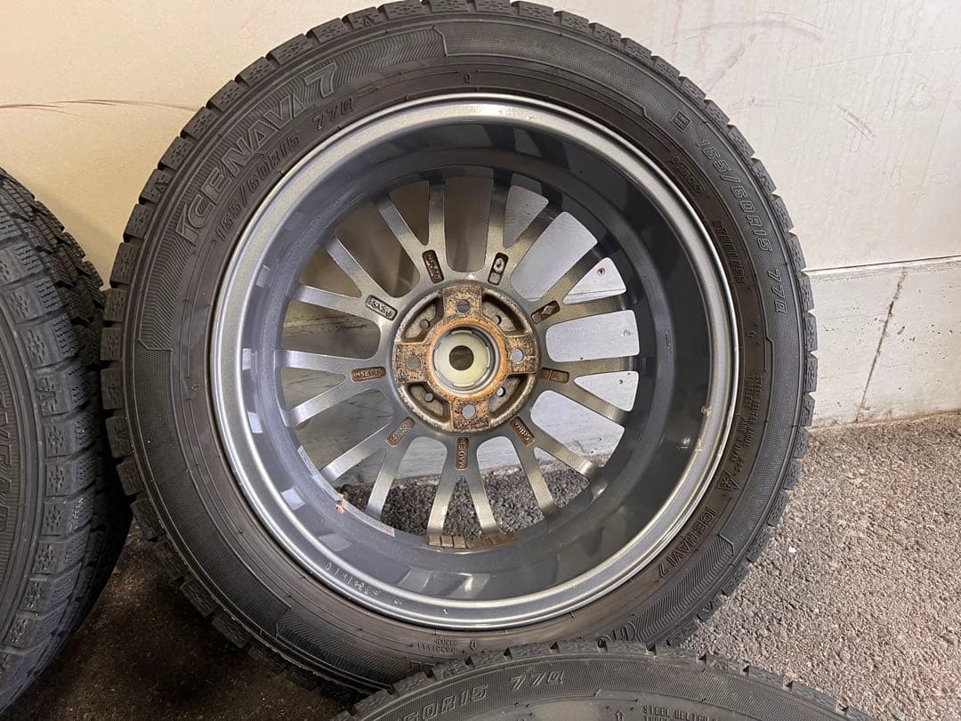 スタッドレスアルミ（S-HOLD）4本セット！165/60R15 アイスナビ7