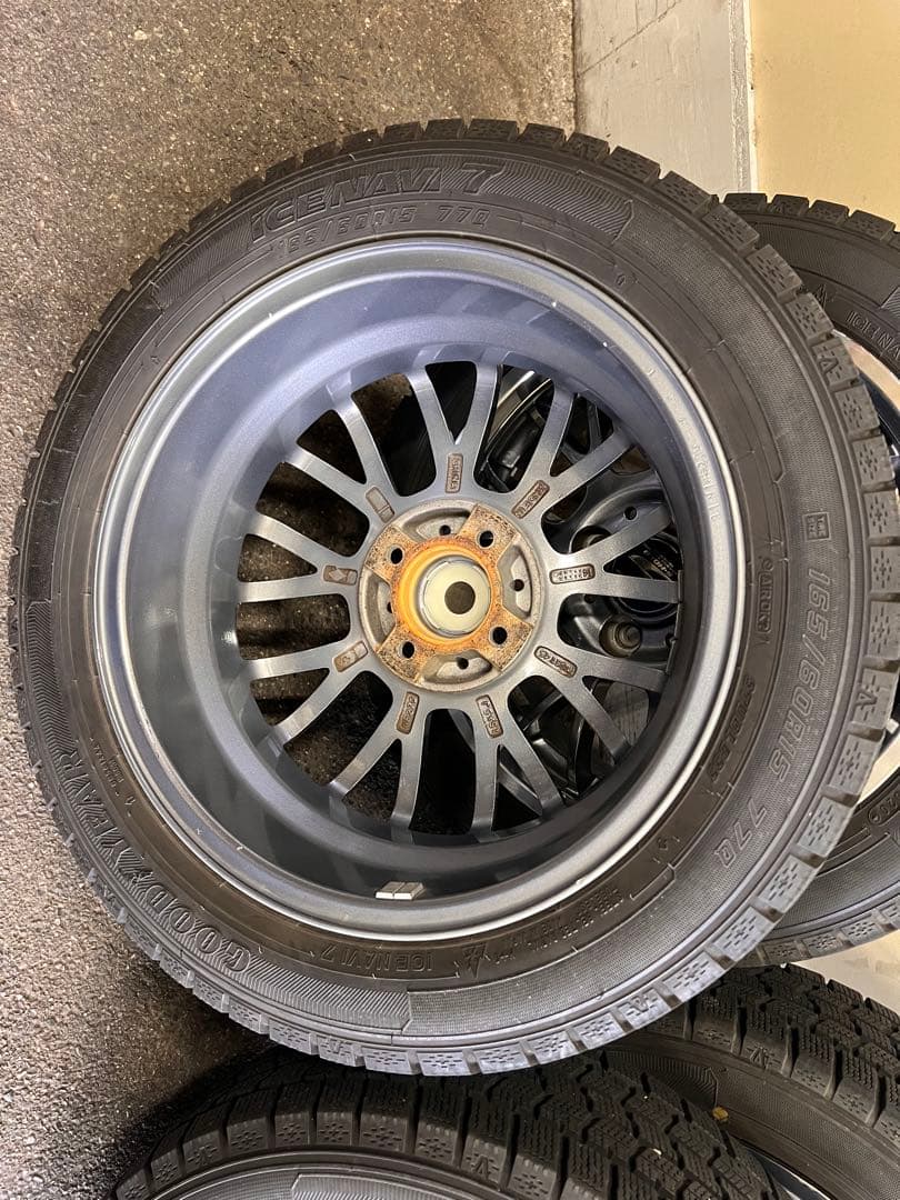 スタッドレスアルミ（S-HOLD）4本セット！165/60R15 アイスナビ7