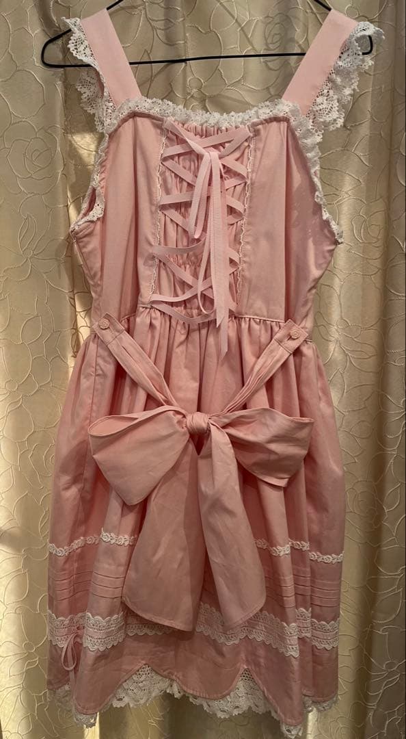 BABY♡ リボンスカラップジャンパースカート