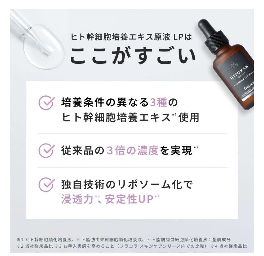 Fracora ヒト幹細胞培養エキス原液LP ヒトカン フラコラ HITOKAN