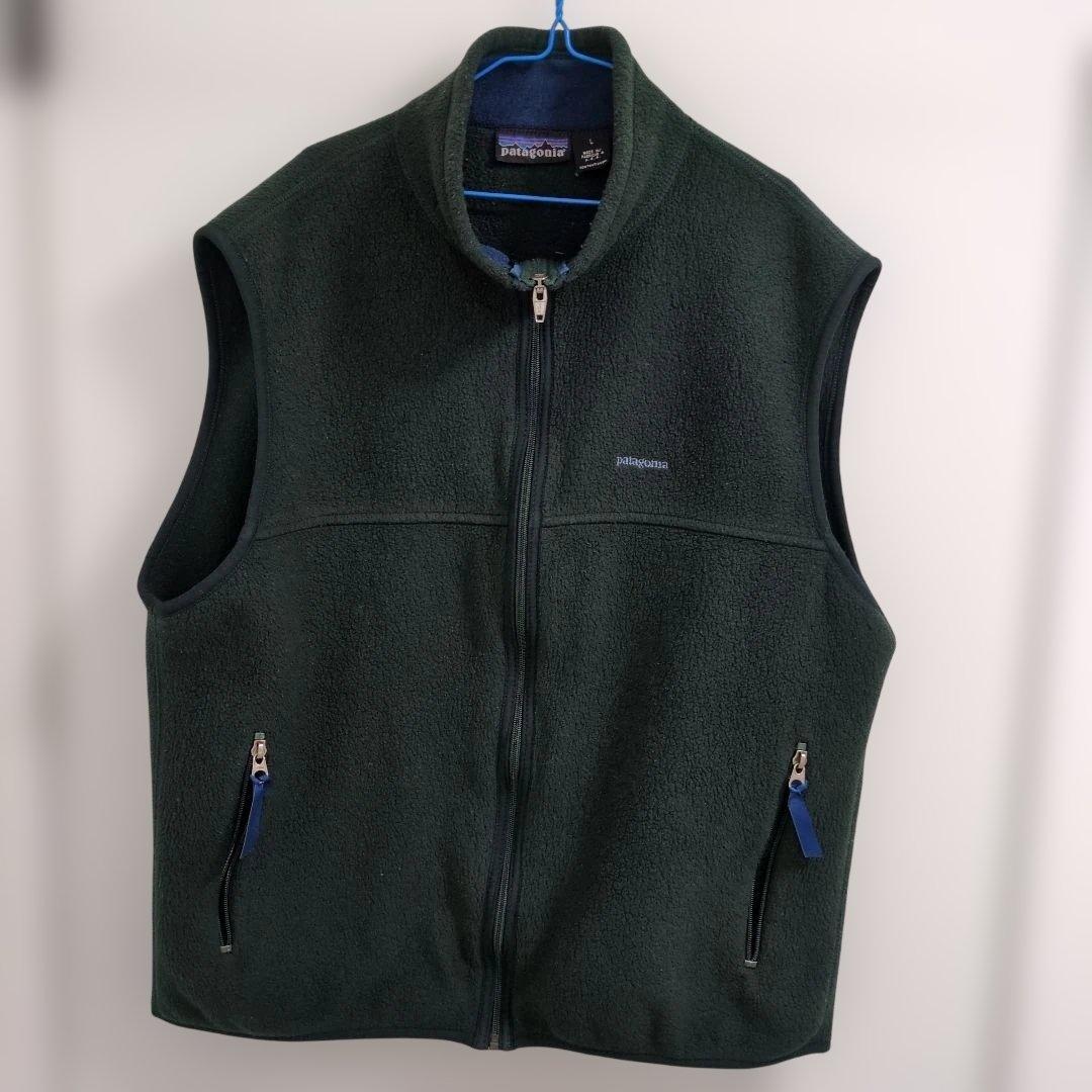 patagonia フリースベスト USA製