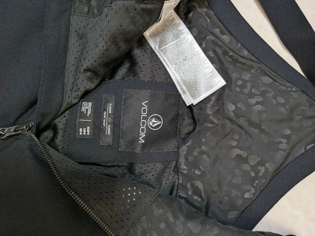 volcom リブパンツ オーバーオール スノーボードウェア