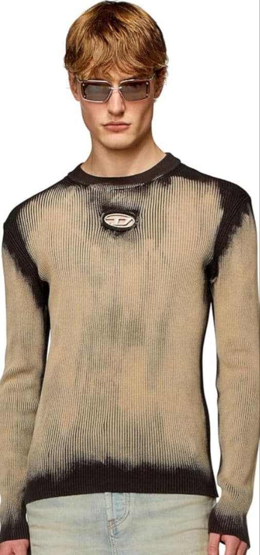 値下げ交渉〇　txt ヨンジュン着用 DIESEL K-Darin リブニット