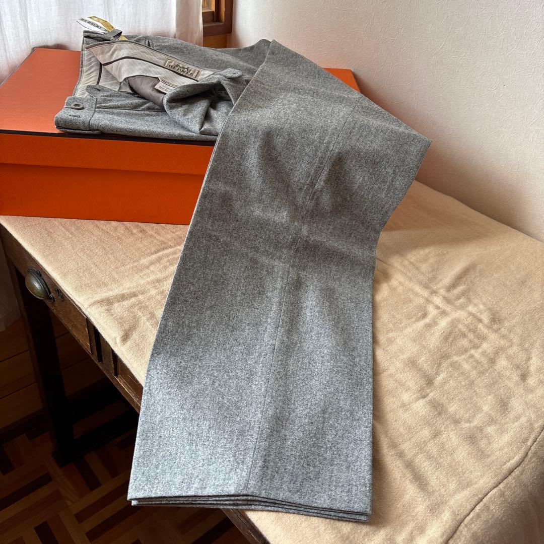 HERMESエルメス　上質なウール100% メンズ　スラックス　イタリア製