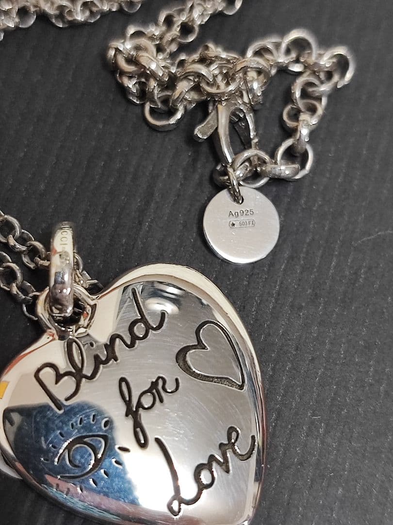 専用　新品 グッチ ネックレス GUCCI ブラインド フォー ラブ シルバー