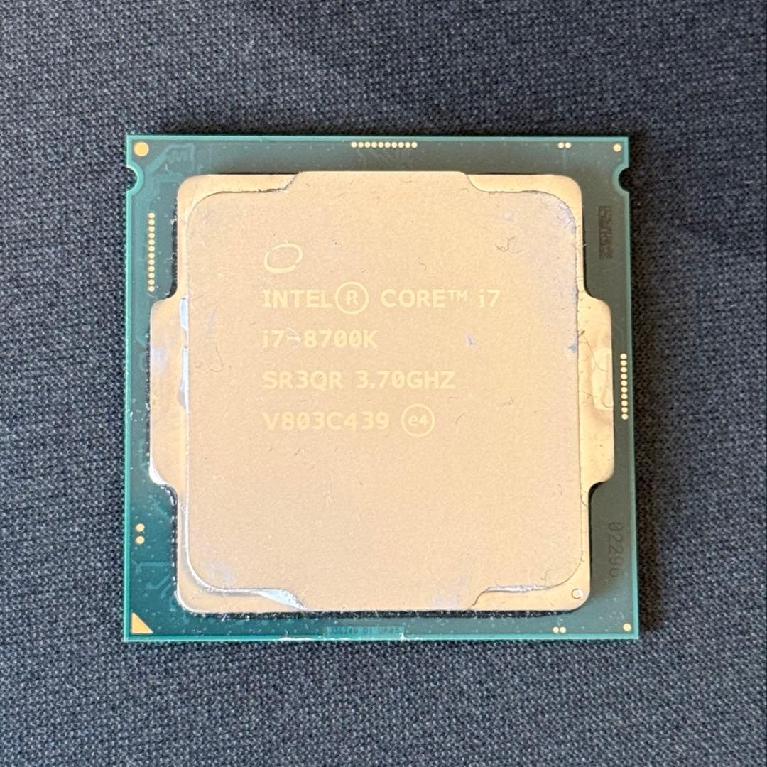 Intel Core i7 8700K CPU 本体のみ 動作確認済み