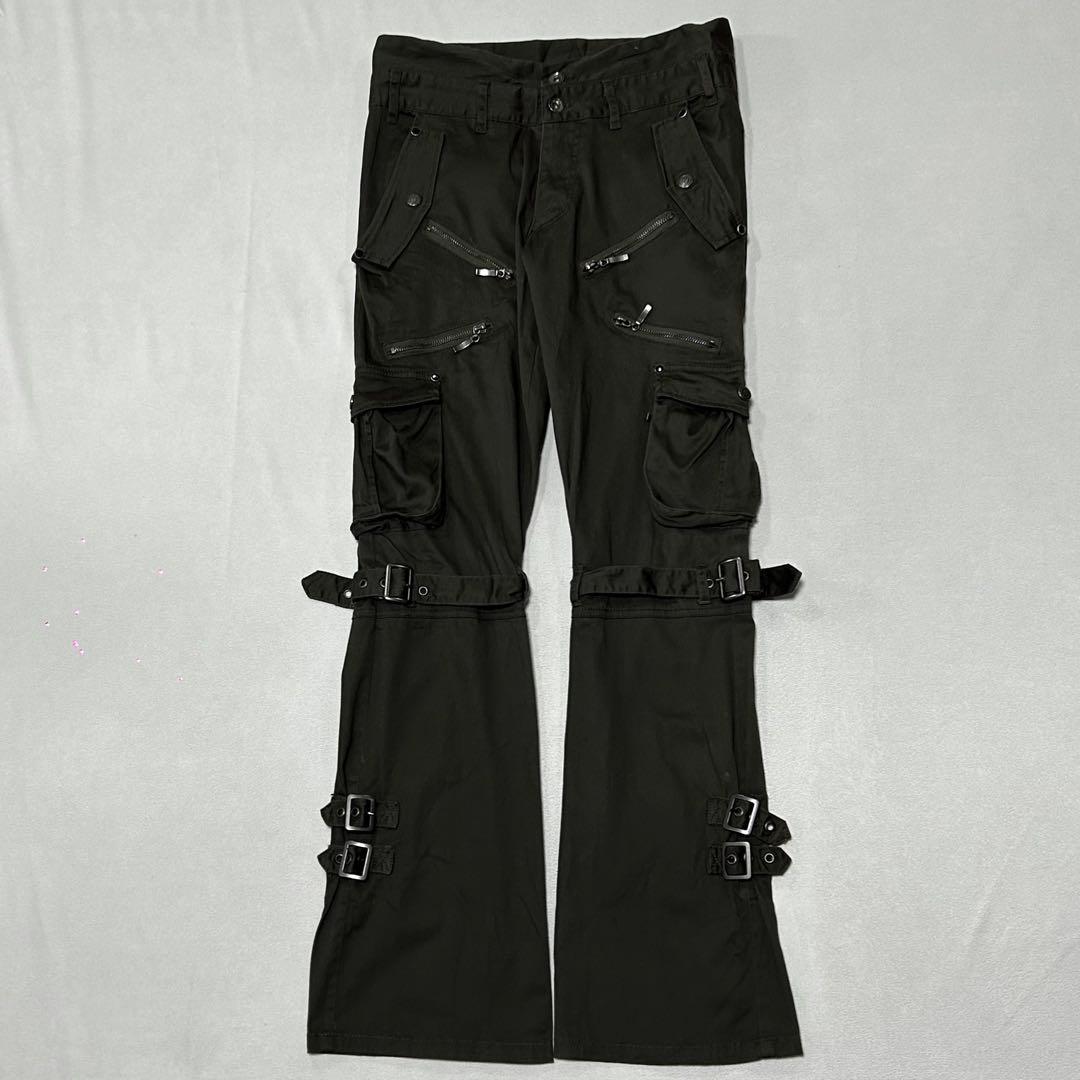 00s Semanticdesign フレア カーゴ ボンテージパンツ お兄系