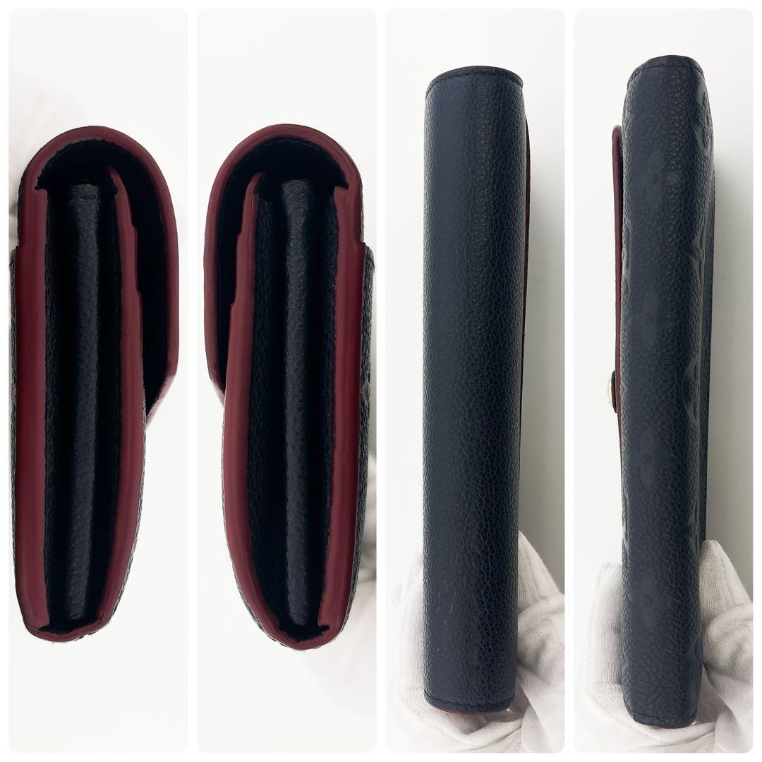 新型★超美品★ルイヴィトン ポルトフォイユ サラ アンプラント 長財布 ネイビー