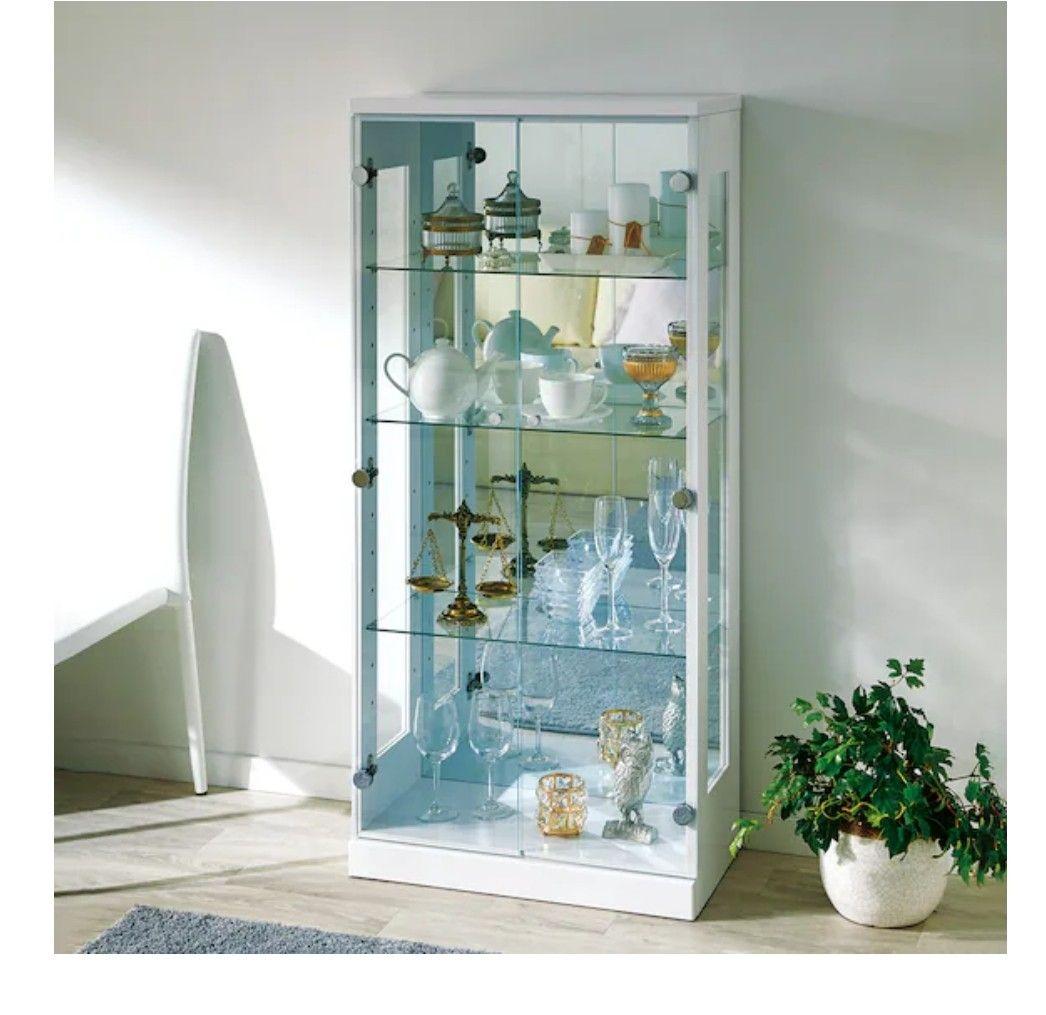 K.M様 NITORI　ガラスケース(フィギュアケース) 扉付き　ホワイト