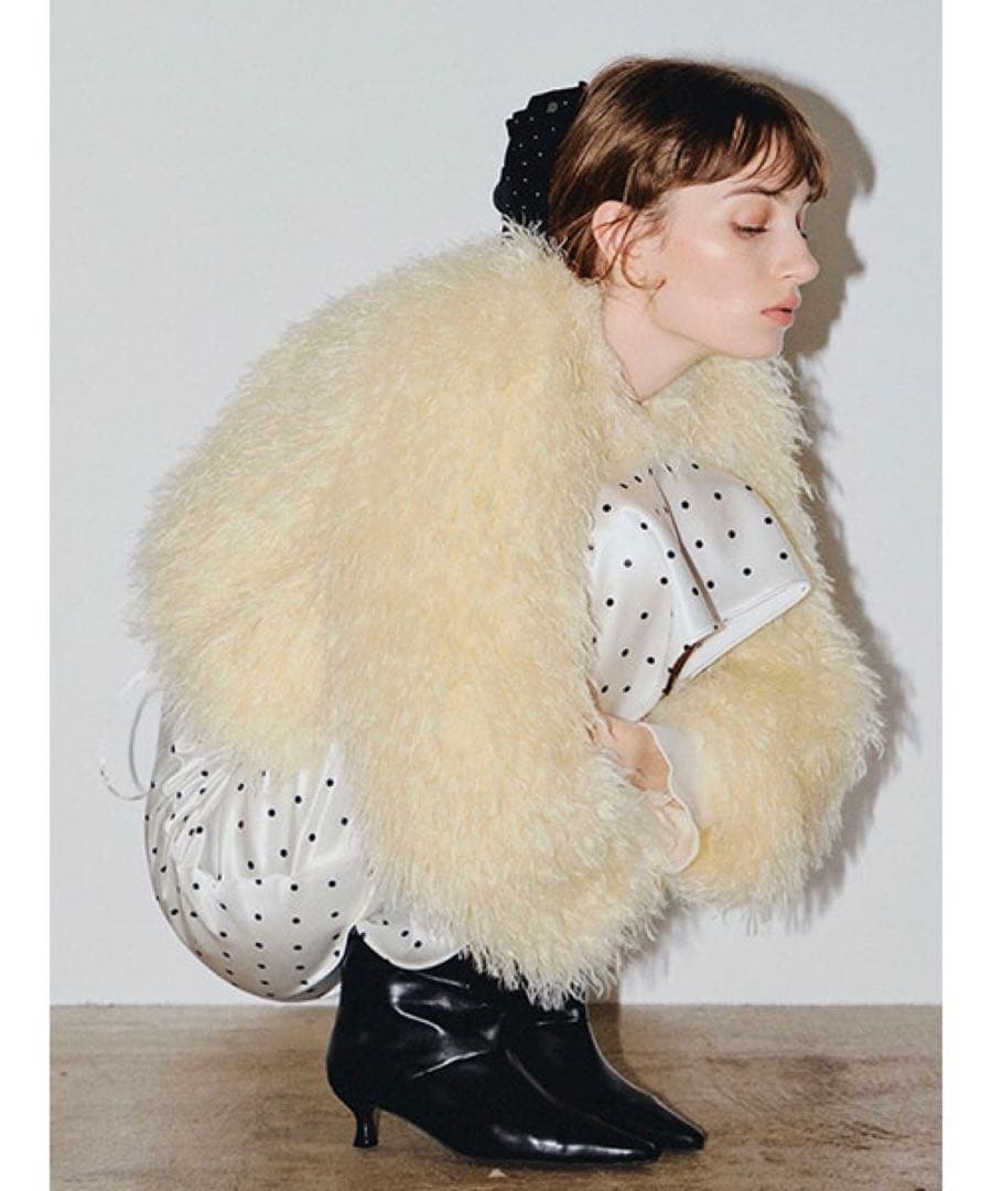 【FRAY I.D】ECOPELショートファーコート【美品/ショッパータグ同封】