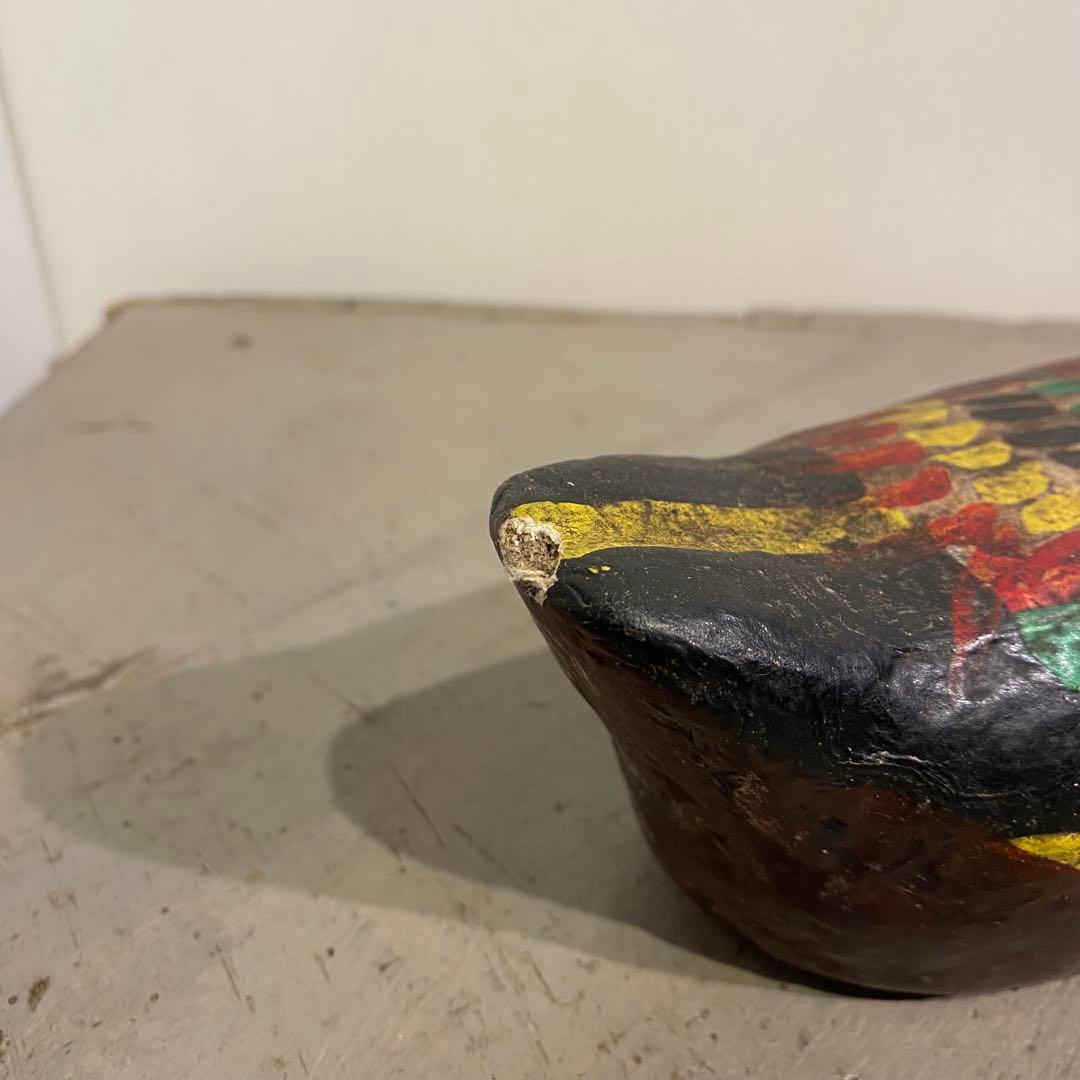 紙縒り細工 水鳥 雁 二羽セット アンティーク