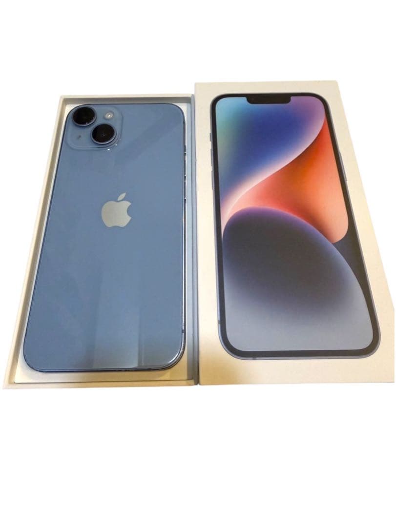【箱/充電ケーブル付き】iPhone14 本体 128GB (ブルー)