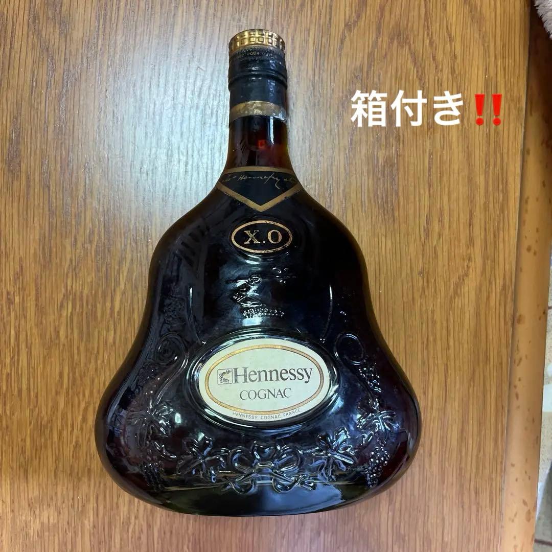 【未開封】ヘネシー xo グリーンボトル　金キャップ　箱付き