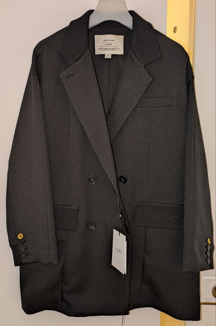 AMERI RIB SWITCHING OVER JACKET 黒 新品 タグ付