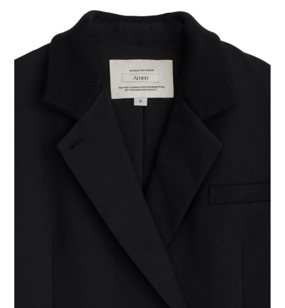 AMERI RIB SWITCHING OVER JACKET 黒 新品 タグ付