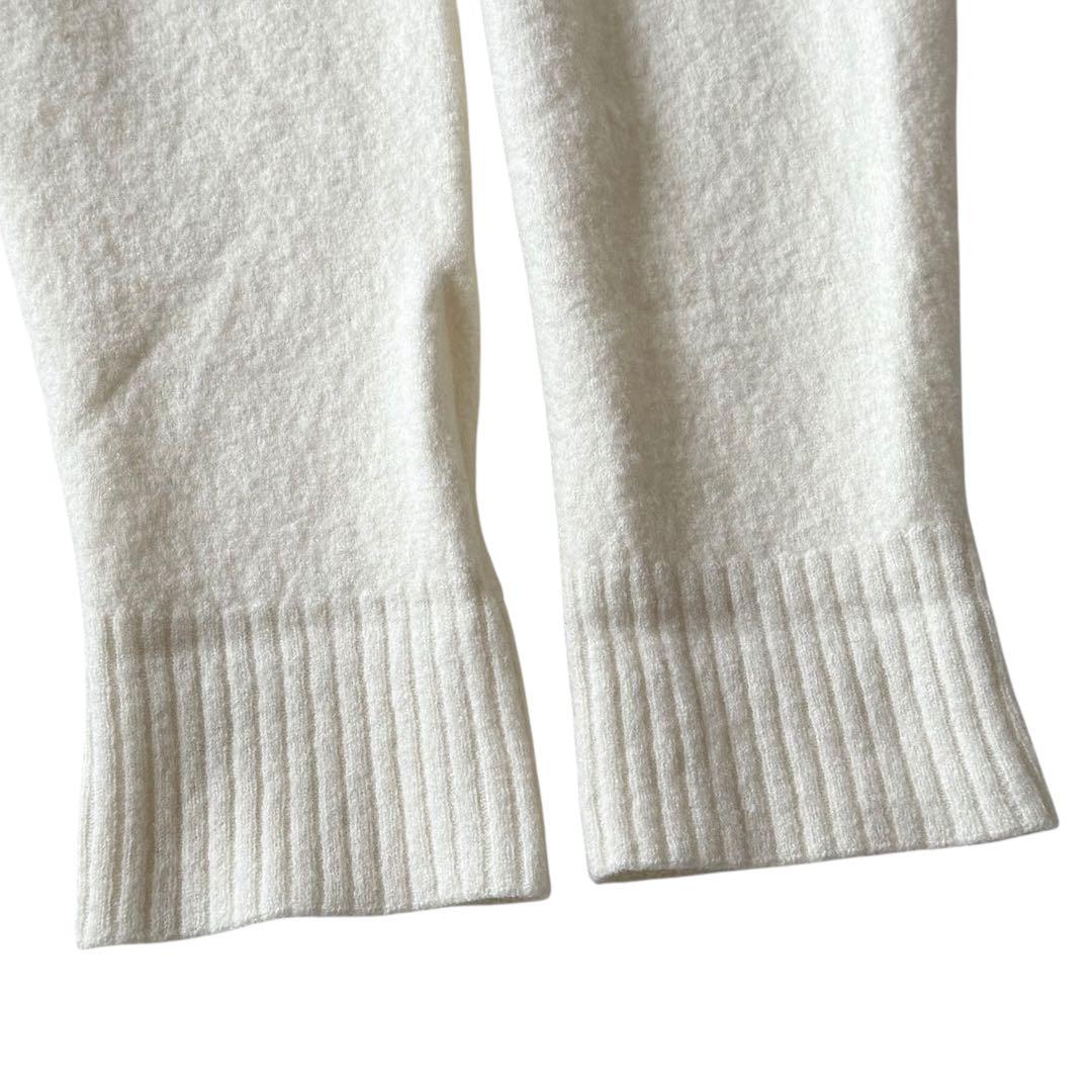 近年 JIL SANDER サイドスリット ニット クルーネック ホワイト系