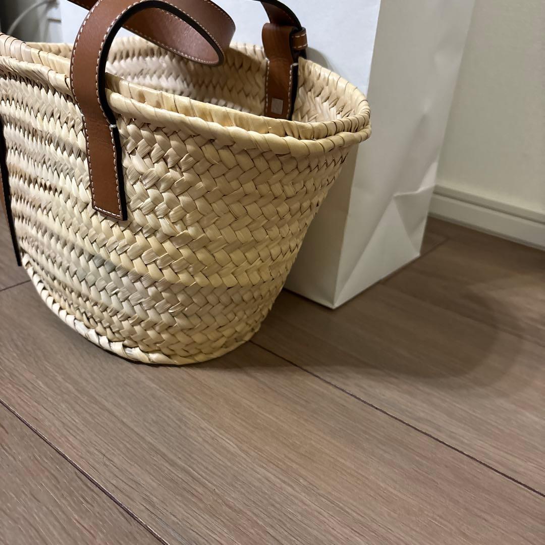 LOEWE かごバッグ ベージュ ブラウン