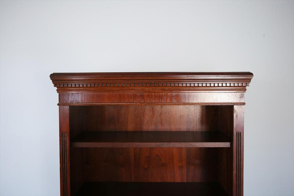 英国アンティーク木製ブックシェルフ/本棚/オープンラック/飾り棚(89-99)