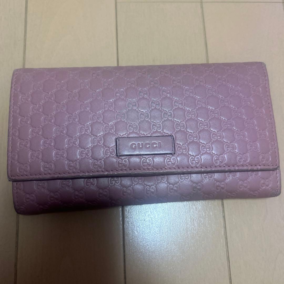 Gucci ピンク 長財布